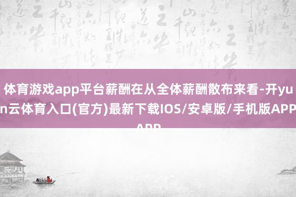 体育游戏app平台薪酬在从全体薪酬散布来看-开yun云体育入口(官方)最新下载IOS/安卓版/手机版APP