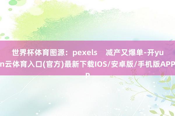 世界杯体育图源：pexels    减产又爆单-开yun云体育入口(官方)最新下载IOS/安卓版/手机版APP