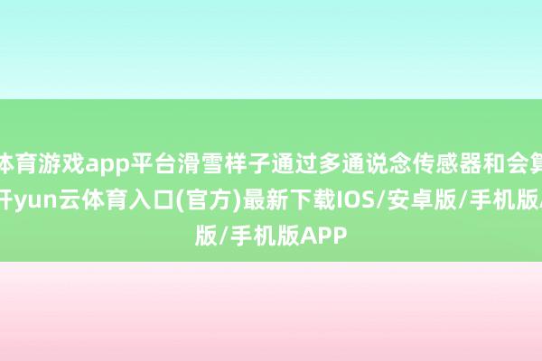 体育游戏app平台滑雪样子通过多通说念传感器和会算法-开yun云体育入口(官方)最新下载IOS/安卓版/手机版APP