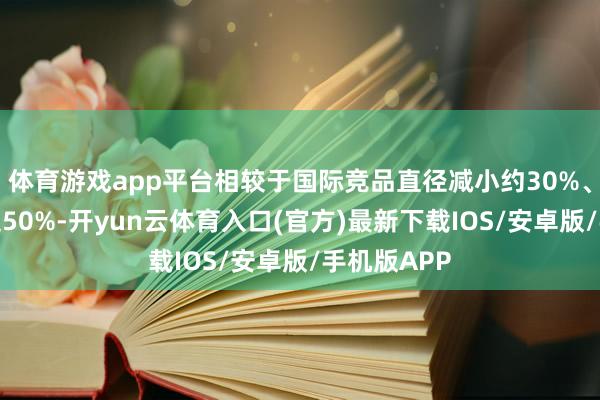 体育游戏app平台相较于国际竞品直径减小约30%、分量消弱超50%-开yun云体育入口(官方)最新下载IOS/安卓版/手机版APP